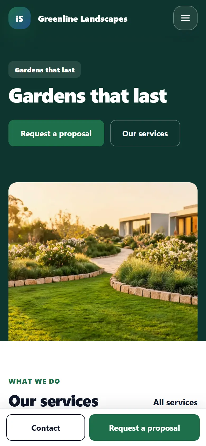The Professional theme on a phone