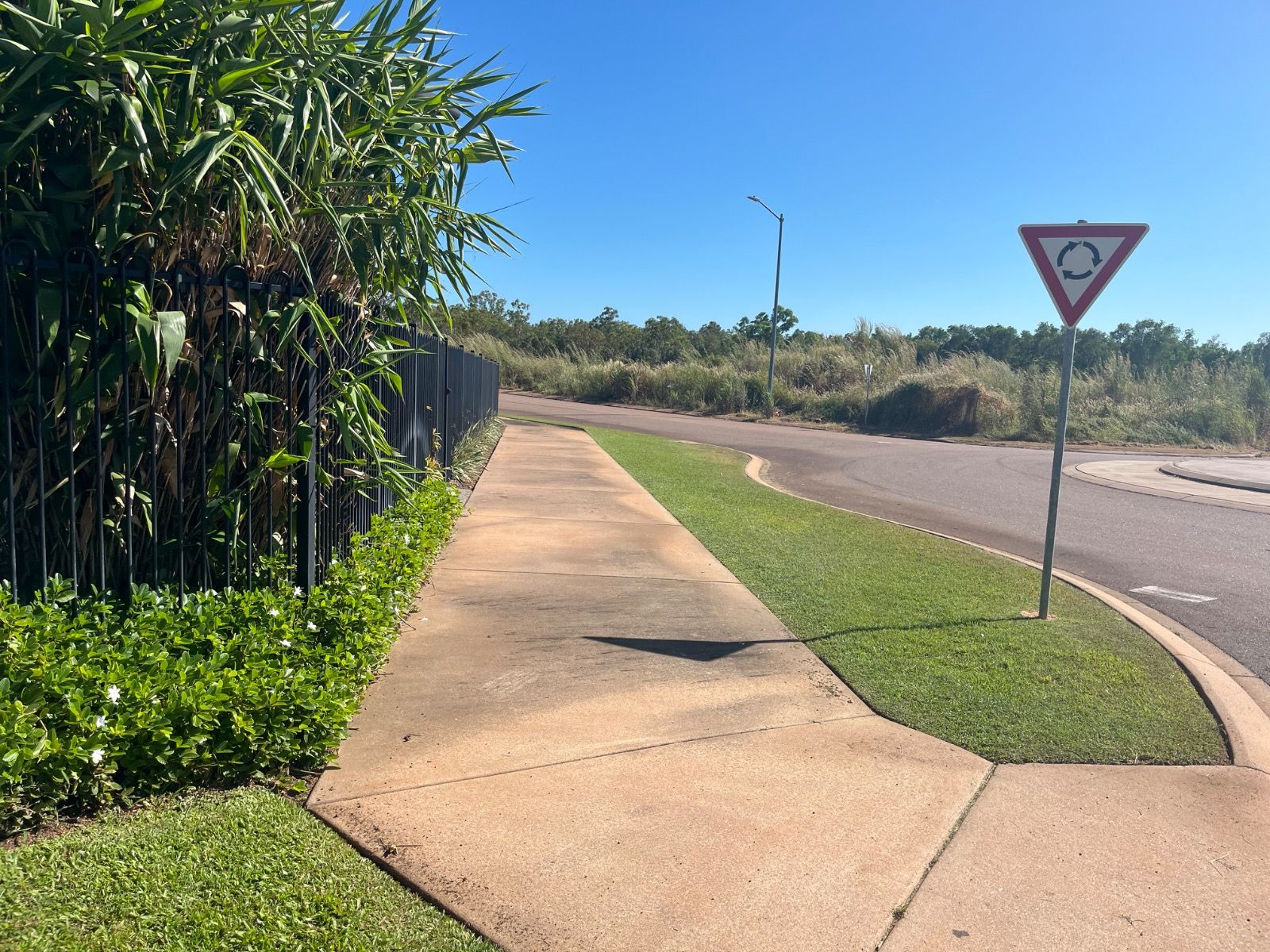After photo of outdoor landscaping work completed by iScape NT in Coolalinga, Northern Territory