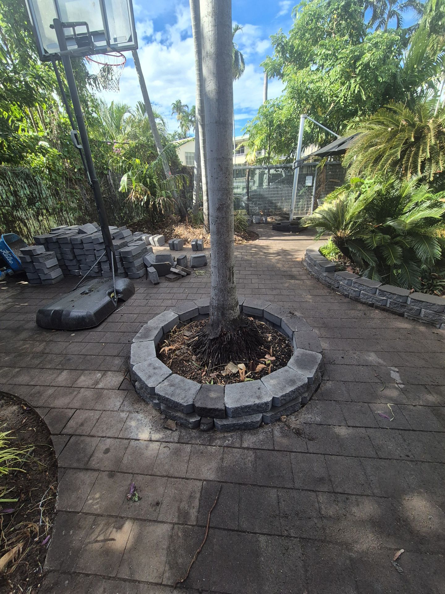Completed outdoor area in Nightcliff with landscaping work done by iScape NT